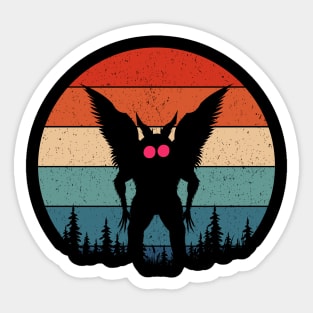 Mothman Retro Sticker